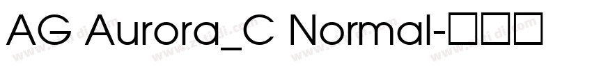 AG Aurora_C Normal字体转换
